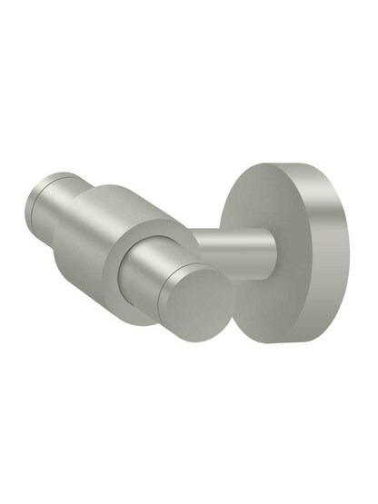 Sobe Double Towel Hook in Satin Nickel.